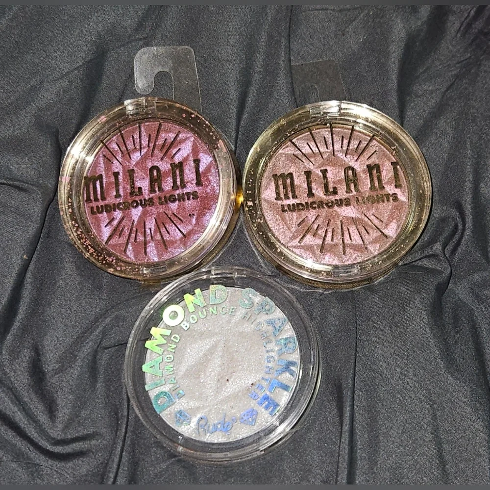 Milani Ludicrous Lights Duochrone Highlighters & Rude Cosmetics Highlighter - Picture 2 of 16